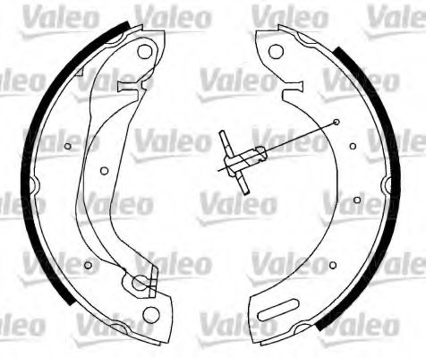 VALEO 562782 Brake Shoe Set